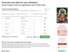 Tablet Screenshot of databasetestdata.com